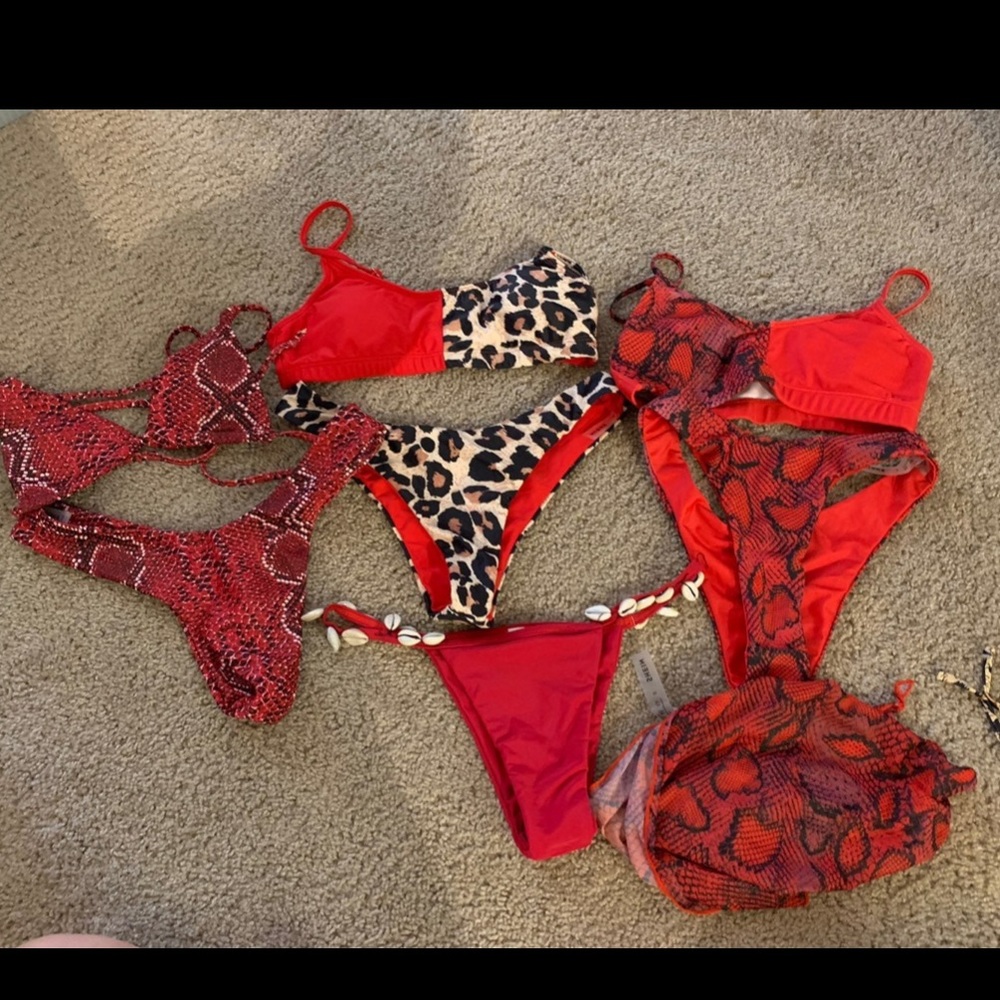 Small Shein bikini bundle red